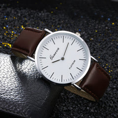 Men Wrist Watch Retro Simple Leather Band Watch Analog Ultra Thin Dial Quartz Watch Man Watches Mens 2019 Men Wristwatch Clock