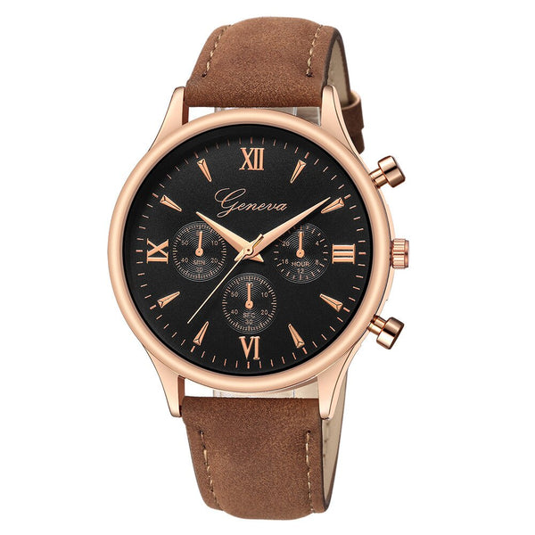 Men Wrist Watch Luxury Fashion Faux Leather Blue Ray Glass Quartz Analog Watch Man Reloj Hombre 2019 men wristwatch clock