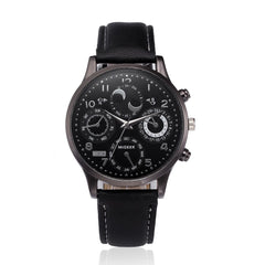 DISU Men Wrist Watch Retro Design Leather Band Analog Alloy Quartz watches men vintage men wristwatch clock relogios masculino