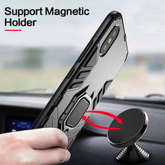 Shockproof Armor Case For iPhone 6 6S 7 8 Plus XS Case For iPhone X 5 5S Se XS Xs Max XR Finger Ring Holder Phone Cover