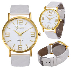 Women's Watches Fashion Geneva Brand Roman Numeral Simple Zegarki Damskie Montre Femme Acier Inoxydable@50