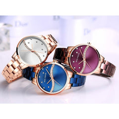 MINIFOCUS Watches Women Fashion Watch 2019 Waterproof Stainless Steel Lady Watch For Woman Clock Casual Dress Ladies Gold Watch