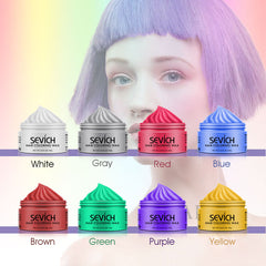 Sevich hair color wax hair dye permanent hair colors cream unisex strong hold grandma grey disposable pastel dynamic hairstyles
