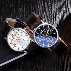 Men Women Wrist Watch Blu Ray Glass Neutral Quartz Simulates Wristwatch Mens Reloj Hombre 2019 clock men relogio masculino