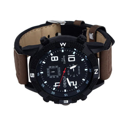 Men's Wristwatch Luxury Canvas strap Large Dial Military Sport Quartz Watch Man Watches Mens 2019 erkek kol saati