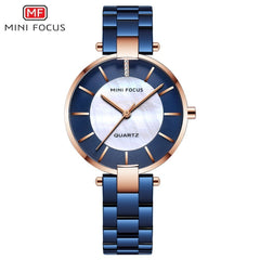 MINIFOCUS Fashion Designer Brand Luxury Women Wach Woman Lady Gold Quartz Watch Women Wrist Watch Casual Dress Women's Watches