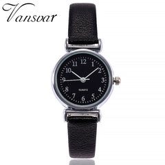 Women Watches  Exquisite Roman Numeral  Dial Ladies  Quartz Wristwatch 5 Color Leather Strap Clock Hot Zegarki Damskie@50
