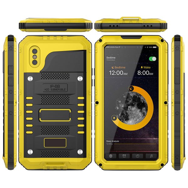 IP68 Waterproof Shockproof Heavy Duty Hybrid Tough Rugged Armor Metal Phone Cases For iPhone X 8  7 6 6S Plus 5 5S SE Cover Case
