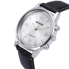 Men Watch Business Leather Strap Sports Simulated Quartz wristwatch mens watches mens 2019 relogios masculino