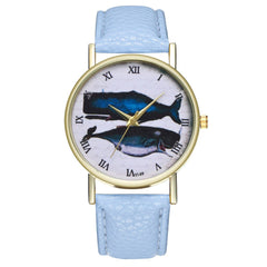 Animal Deep Sea Fish Pattern Women's Watches Casual Watch Simple Stlye Orologio Donna Quartz Wristwatch Clock High Quality @50