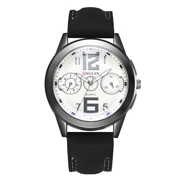 Men Wristwatch Fashion Quartz High Quality Leather Blu Ray Glass Clock Watch Man Watches Mens 2019 relogios masculinos