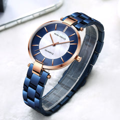 MINIFOCUS Fashion Designer Brand Luxury Women Wach Woman Lady Gold Quartz Watch Women Wrist Watch Casual Dress Women's Watches