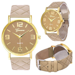 Women's Watches Fashion Geneva Brand Roman Numeral Simple Zegarki Damskie Montre Femme Acier Inoxydable@50