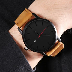 NEW Men's Watches Fashion Leather Quartz Watch Men Casual Sports Male erkek kol saati Wristwatch Montre Hombre Relogio Masculino