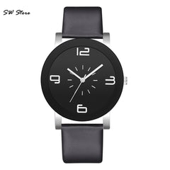 Classic Style Black Sleek Chassis Simple Ladies Reloj De Mujer Clock Watch Women Watches Exquistite Minimalism Luxury Fashion@50