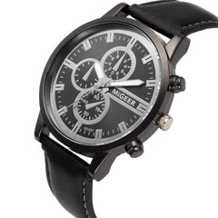DISU Men Wrist Watch  Retro Design Leather Band Analog Alloy Quartz wristwatch mens watches mens 2019 men wristwatch clock