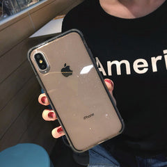 Glitter Powder Transparent Phone Case For iPhone 11Pro Max X XR XS Max 8 7 Plus 6 6S Plus Soft TPU Shockproof Shining Back Cover