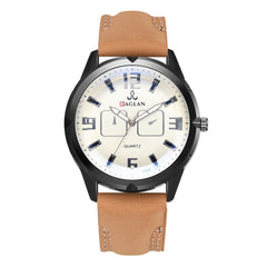 DISU Man Watch Quartz High Quality Leather Blu Ray Glass Watch Mens watches mens 2019 men wristwatch clock