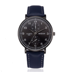 Man Wrist Watch Retro Design Leather Band Analog Alloy Quartz Wristwatch Mens watches mens 2019 relogios masculinos