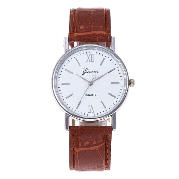 Reloj Mujer Montre Pour Femme Distinguished Quartz Watch Minimaliste Luxury Fashion Watches fashionGeneva Brand Roman Numeral@50