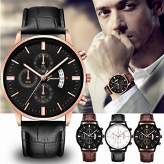 Geneva Women Mens Wristwatch Stainless Steel Leather Analog Alloy Quartz watches man wrist watches day date men watch