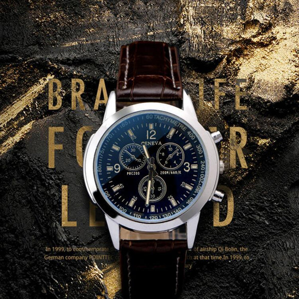 Men's Quartz Watch Casual Relogio Masculino Classic Saati Leather Watches Elegant Sports Out Door Wristwatch Male Relojes