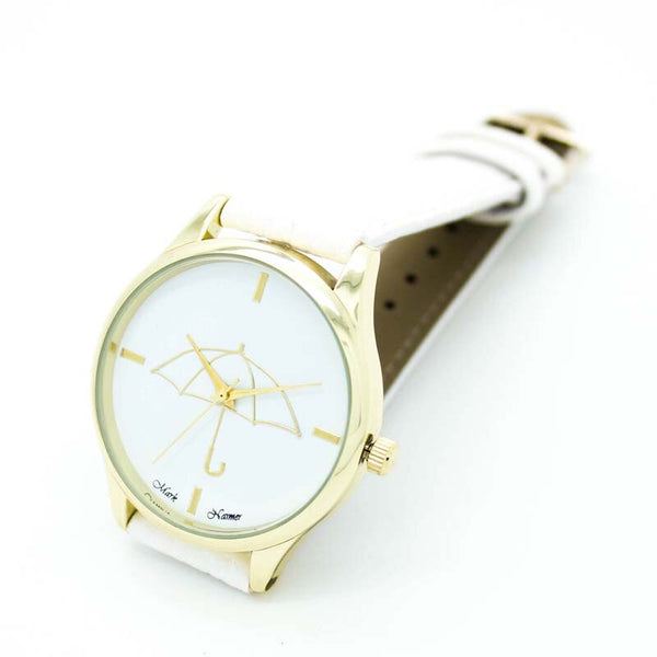 Women's Watches Bayan Kol Saaty Fashion Umbrella Style Leather Montre Femme Acier Inoxydable Relojes Para Mujerr Lovely Clock@40