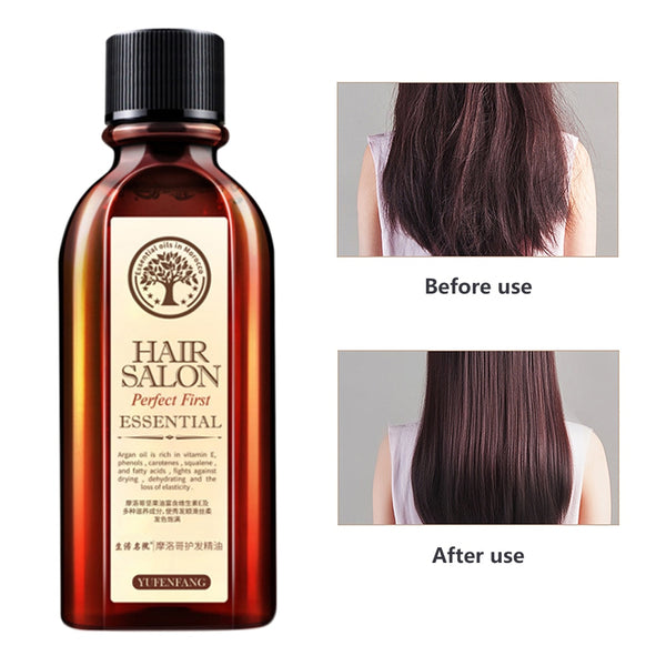 Top Quality Hair Care Essence Treatment Oil Argan Oil Keratin Free Clean Hairs Curly Hair Growth Hairs Care Mask 20/60/70/100ml