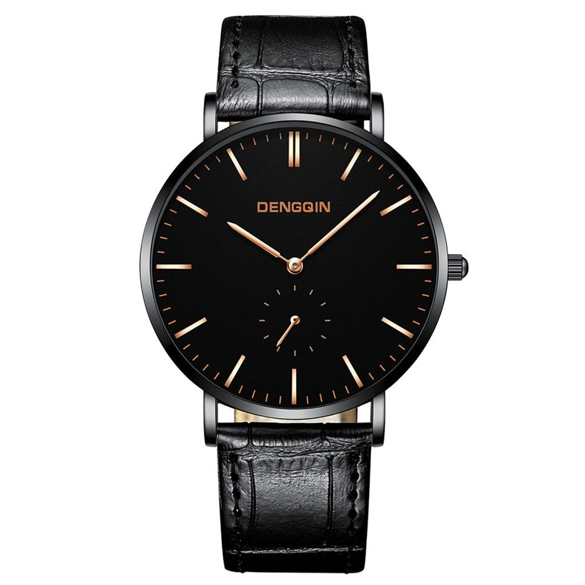 Man Wrist Watch Luxury Quartz Sport Military Stainless Steel Dial Leather Band wristwatch mens watches mens 2019 clock men