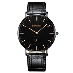 Man Wrist Watch Luxury Quartz Sport Military Stainless Steel Dial Leather Band wristwatch mens watches mens 2019 clock men