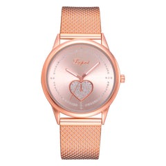 Women's Watches Simple Love Pattern Silicone Strap Ladies Quartz Wristwatch Minimalism Dress Gift Clock Reloj Mujer@50