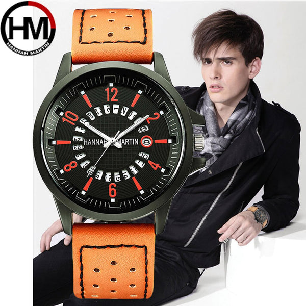 Men Wristwatch Clock Classic Roulette Scale Calendar Business Quartz Watch Man Reloj Hombre 2019 horloges mannen orologio uomo