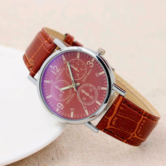 Men Watch Six Pin Quartz Blue Glass Belt Watch Mens Reloj Hombre 2019 men wristwatch clock relogio masculino