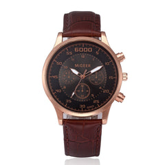 DISU Men Wrist Watch Retro Design Leather Band Analog Alloy Quartz watch men new arrival in men wristwatches mens watches