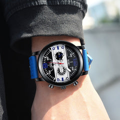 Men's watch Couple Leather Band Analog Quartz Round Business Wrist Watch Man watches mens 2019 relogios masculinos