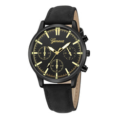 DISU Men Wrist Watch Luxury Quartz Military Stainless Steel Dial Leather Band watch man watches mens 2019 relogios masculino