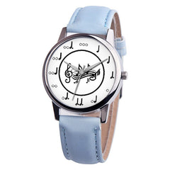 Women's Watches Best Sellers Simple Fashion Quartz Watch Note Pattern Bayan Kol Saati High Quality Featured Zegarki Damskie@50