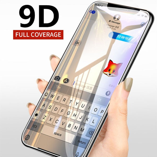 9D protective glass for iPhone 6 6S 7 8 plus X 10 glass on iphone 8 XS MAX screen protector For iPhone 7 8 XR tempered glass