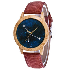 The Dial Is A Temperament Ladies Watch With A Dot On The Characteristic Wood Grain Table Women's Watches Bayan Kol Saaty @50