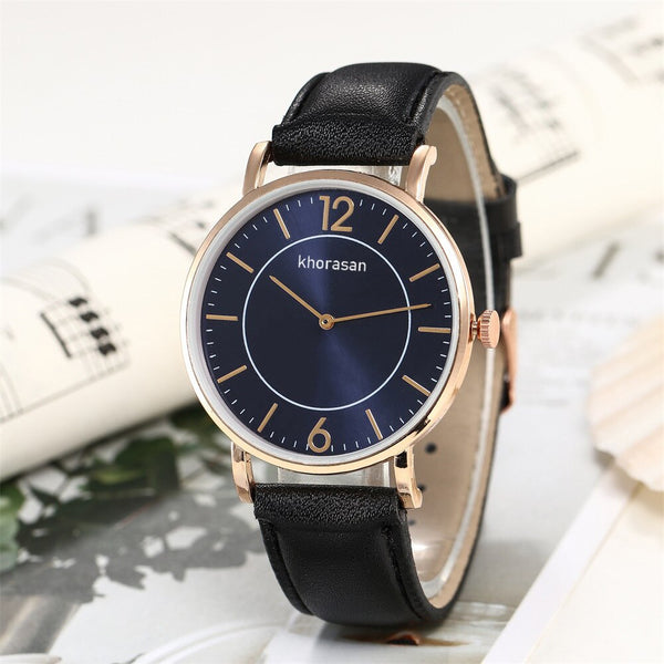 Featured Women Watches Blue Dial  Wrist Watch Sport Ladies Watch Clock Fashion Leather Strap Casual  Style Relogio Feminino@50