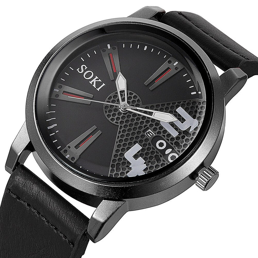 Men Wristwatch Clock Analog Quartz Round Wrist Watch For Man Relojes Hombre 2019 relogios masculinos saat erkek kol saati
