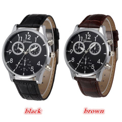 Man Watch Retro Design Leather Band Analog Alloy Quartz Wrist Watch Mens watches mens 2019 men wristwatch clock