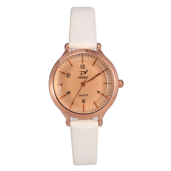High Quality Women Watch Fashion Quartz Wristwatch Simple Clock Gemstone Glass Cut Solid Color Leather Strap Montre Femme@50
