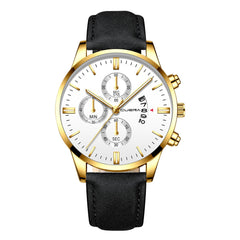 Men's Watch Stainless Steel Sport Analog Leather Band Analog Quartz Wristwatch Mens Relojes Hombre 2019 erkek kol saati