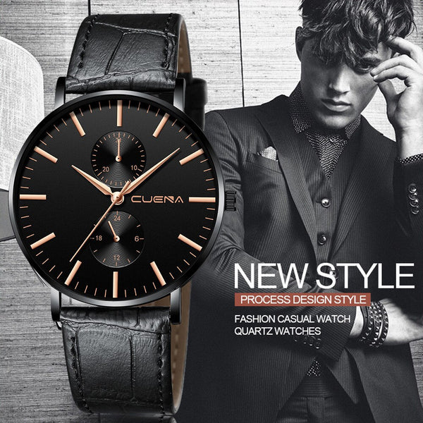 Men's Wrist Watch Leather Military Alloy Analog Quartz  Business watch man watches mens 2019 relogios masculino