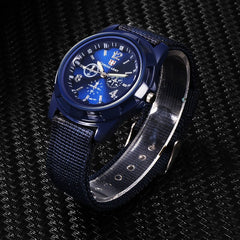 Men's watches Military Quartz Sport Resin Canvas BandA Watch Fashion Green Off-road Wristwatch relogio masculino erkek kol saat