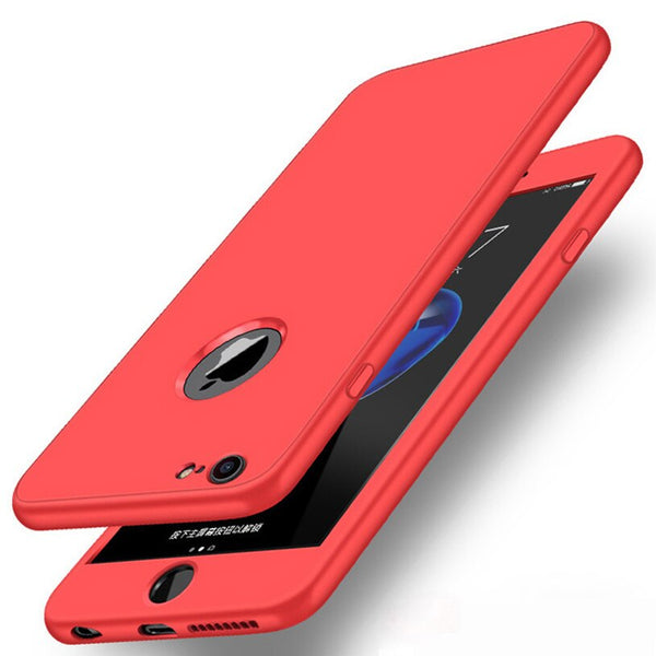 360 Full body Shockproof Phone Case For iphone XS Max 6 6s 7 8 plus Soft Silicone Cover On for iPhone 8 7 Plus X Plus cases