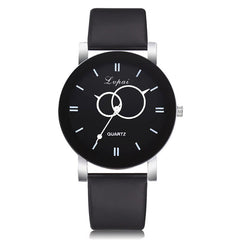 Minimalism Watches Women Circle Pattern Dial Ladies Simple Quartz Wristwatch Business Clock Leather Strap Relojes Para Mujer@50