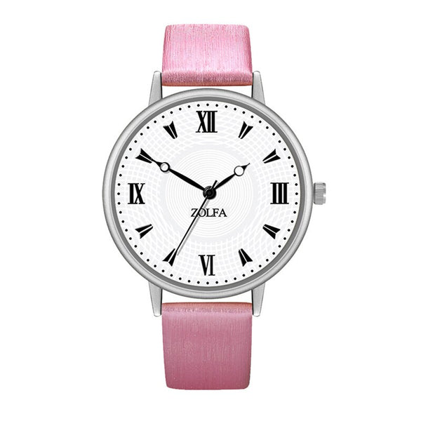 Fashion Women Watches Casual Disc Unisex Ladies Quartz Wristwatch High Quality Couple Clock Business Leather Strap Kol Saati@50