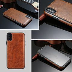 Stitching Slim PU Case For iphone XR X XS MAX Leather Ultra Thin Phone Cases for 6 6s 7 8 plus Anti-fall Cover Coque Capa